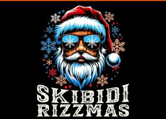 Skibidi Rizzmas Christmas Santa PNG, Rizzmas Santa Claus PNG