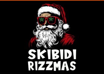 Skibidi Rizzmas Christmas Santa Claus PNG, Merry Rizz Mas Sigmas Santa PNG, Skibidi Rizzmas Santa PNG