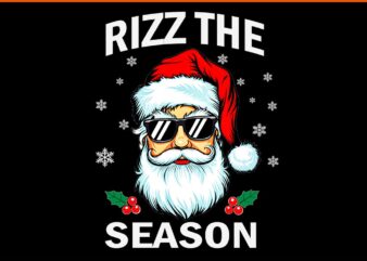 Rizz The Season Santa PNG, Rizz The Season Santa Christmas PNG