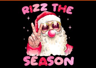 Rizz The Season Santa PNG, Rizz The Season Santa Christmas PNG