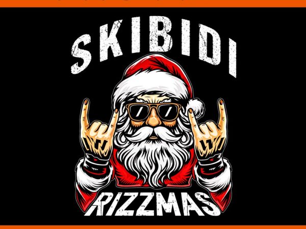 Skibidi rizzmas santa png, santa rizzmas christmas png, skibidi santa christmas png t shirt template vector