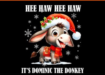 Hee Haw Hee Haw It’s Dominic The Donkey PNG, Donkey Christmas PNG