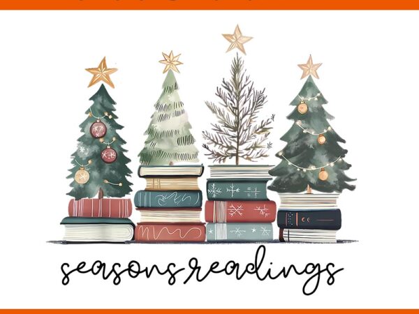 Vintage seasons readings all booked for christmas png, books club christmas png t shirt vector art