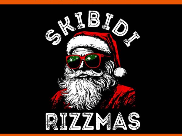 Skibidi rizzmas santa png, santa rizzmas christmas png, skibidi santa christmas png t shirt template vector