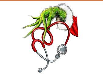 Merry Christmas Stethoscope Nursing Xmas PNG, Stethoscope Nursing Christmas PNG