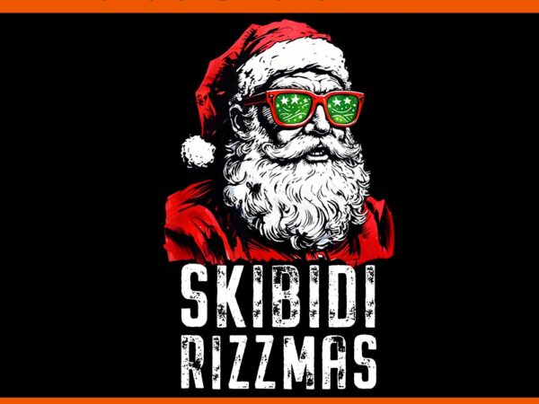 Skibidi rizzmas santa png, santa rizzmas christmas png, skibidi santa christmas png t shirt template vector