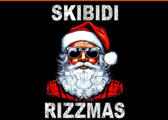 Skibidi Rizzmas Santa PNG, Santa Rizzmas Christmas PNG, Skibidi Santa Christmas PNG