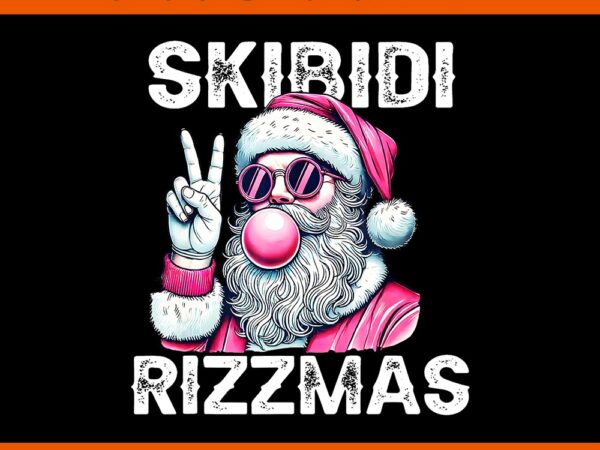 Skibidi rizzmas santa png, santa rizzmas christmas png, santa blowing christmas png t shirt template vector