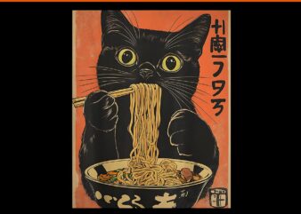 Cat Ramen Japanese Kawaii Cat Anime PNG