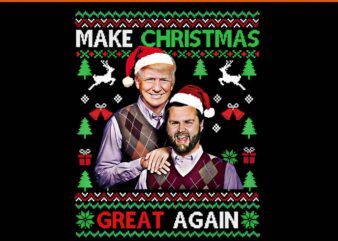 Trum Make Christmas Great Again PNG, Trump Christmas PNG