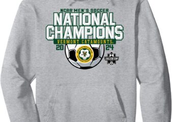 Vermont Catamounts National Champs 2024 Men’s Soccer Gray Pullover Hoodie