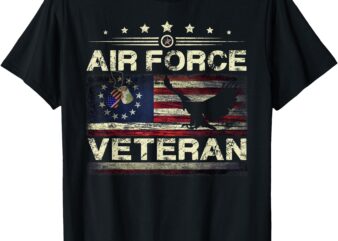 Veteran US Air Force Tshirt – American Betsy Ross Flag T-Shirt