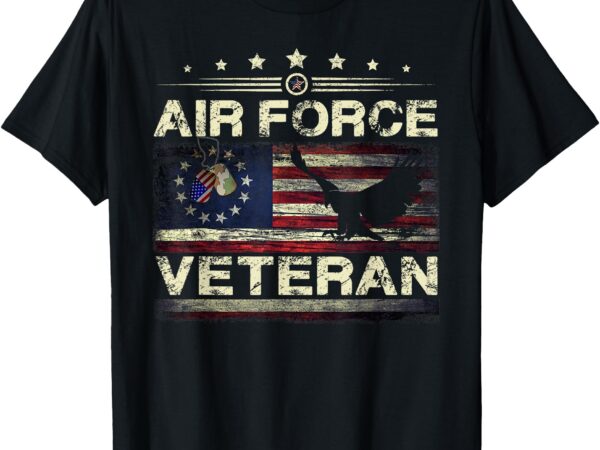 Veteran us air force tshirt – american betsy ross flag t-shirt