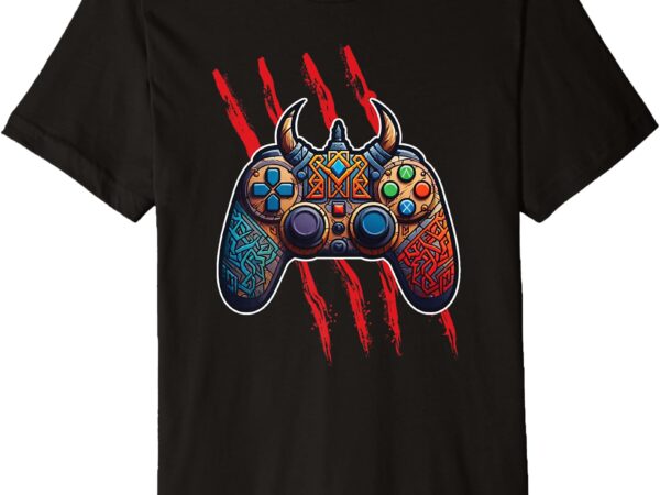 Viking game controller premium t-shirt