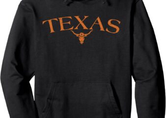 Vintage Big Texas Longhorn Bull Hoodie Pullover Hoodie