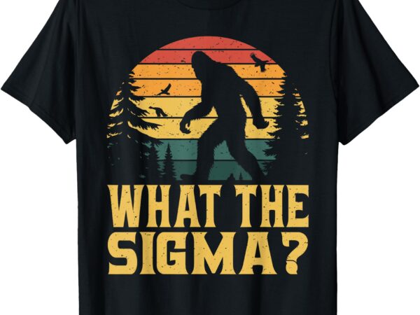 Vintage bigfoot sasquatch what the sigma funny meme teen boy t-shirt