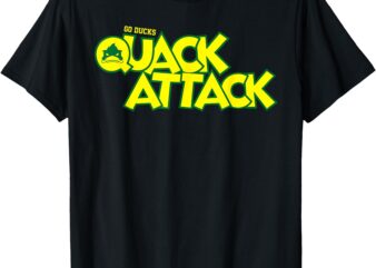 Vintage Funny Quack Attack White, Green and Yellow Duck T-Shirt