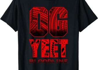 Vintage OG Yeet Bloodline Funny Roman Wrestler T-Shirt