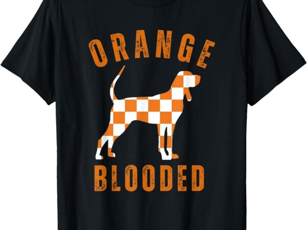 Vintage orange blooded tennessee dog lover tn outfit t-shirt