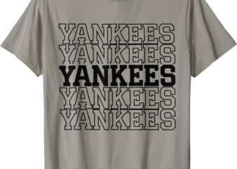 Vintage Yankees Personalized Name Retro Style 70s 80s T-Shirt