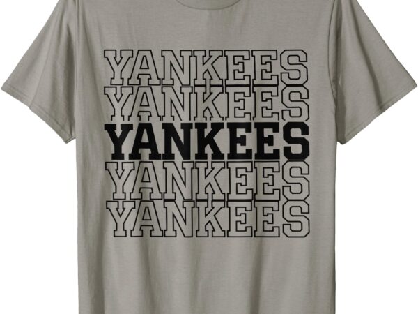 Vintage yankees personalized name retro style 70s 80s t-shirt