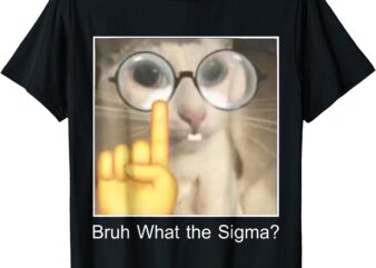 What The Sigma Bruh Funny Quote Saying Adult Sarcastic Meme T-Shirt