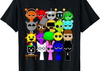 Whole team Sprunki 20 toys T-Shirt