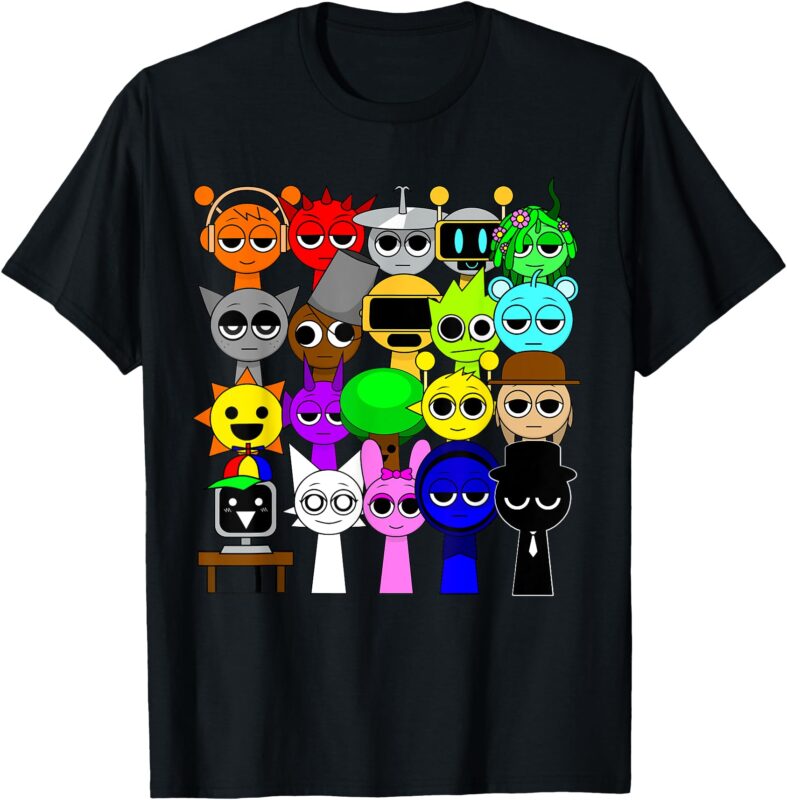 Whole team Sprunki 20 toys T-Shirt