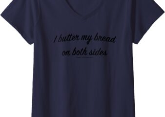 Womens Butter My Bread V-Neck T-Shirt