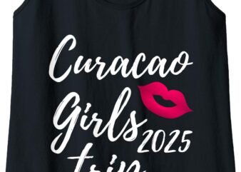 Womens Curacao Girls Trip 2025 Caribbean Vacation Group Matching Tank Top