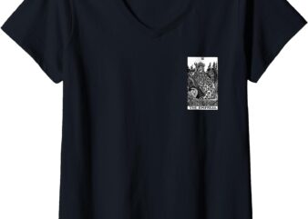 Womens The Empress Tarot Card 1909 Limited Edition V-Neck T-Shirt