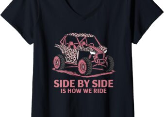 Womens UTV Side By Side V-Neck T-Shirt