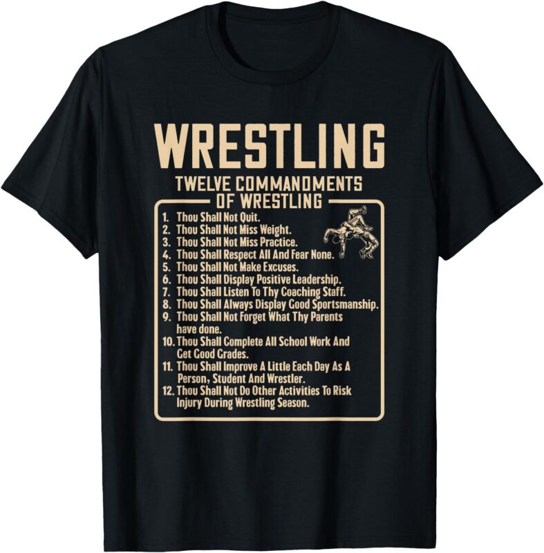 Wrestling Coach Team Funny Wrestler Sport Lover Enthusiast T-Shirt