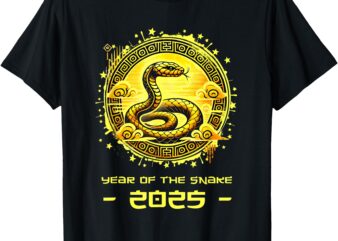 Year Of The Snake 2025 Lunar New Year Chinese New Year 2025 T-Shirt