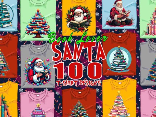 Trendy mega bundle christmas dinosaur santa t-shirt design bundle with 100 best selling designs