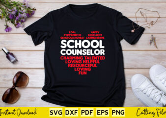 School counselor counseling guidance counselor t-shirt design