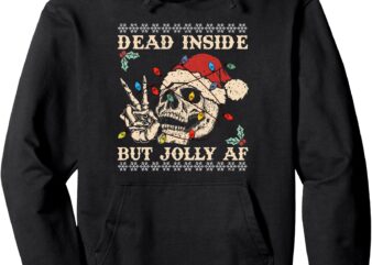 dead inside but jolly af Pullover Hoodie