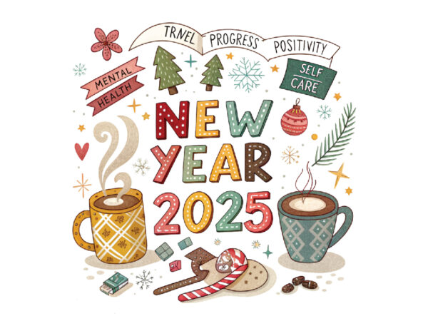 New year 2025 T shirt vector artwork