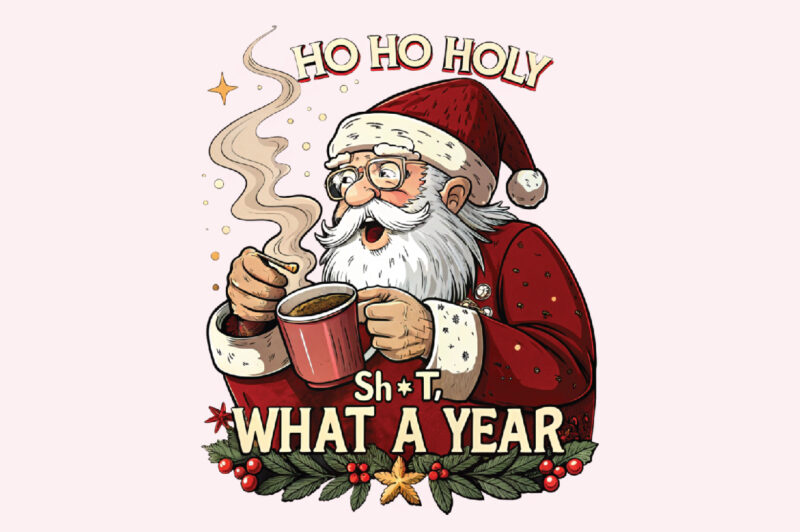 Funny Christmas Png Cute Santa Shirt Png