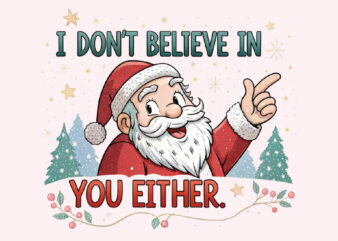 Funny Santa Claus Design Png