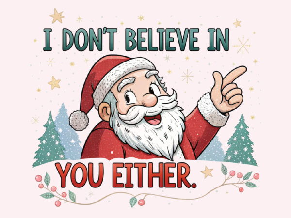 Funny santa claus design png