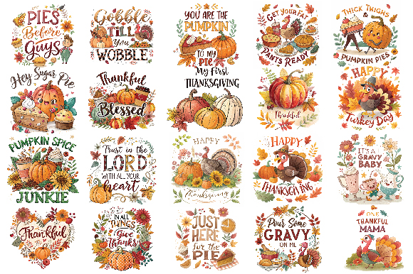 Happy thanksgiving bundle graphic t shirt