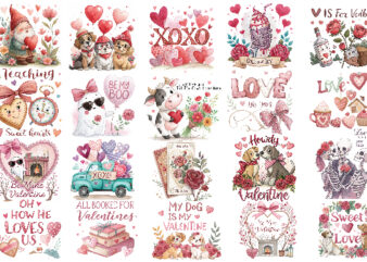 Valentine's day png bundle