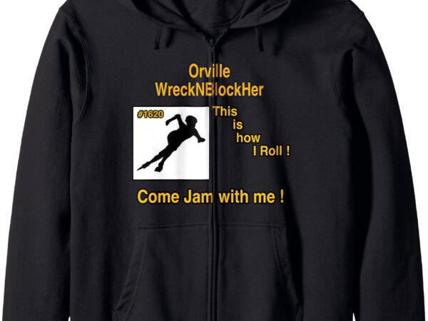 Roller derby zip hoodie t shirt design online