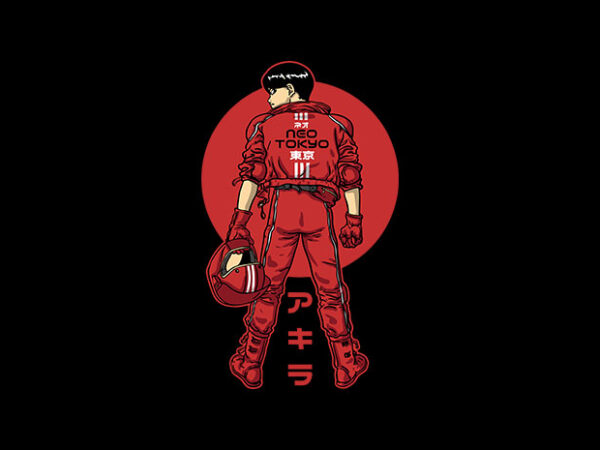 Neo tokyo rider T shirt vector artwork