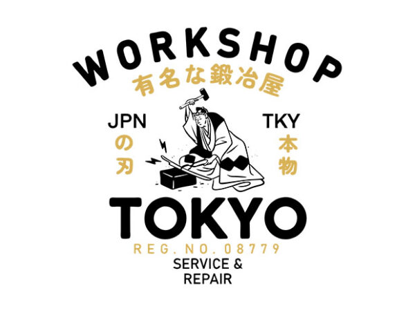 Tokyo workshop t shirt designs for sale