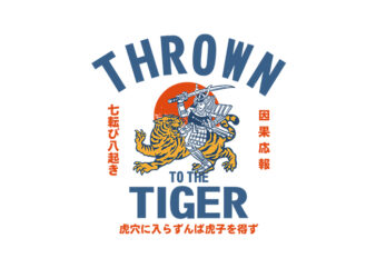 thrown to the tiger t shirt designs for sale