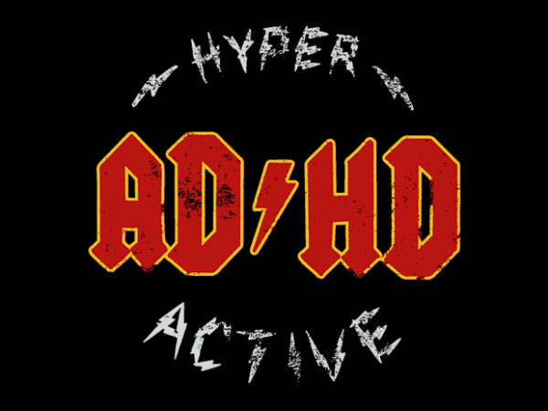 Adhd t shirt vector