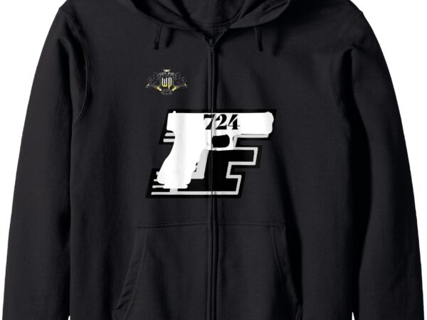 West penn f-town street wear line zip hoodie t shirt design for sale