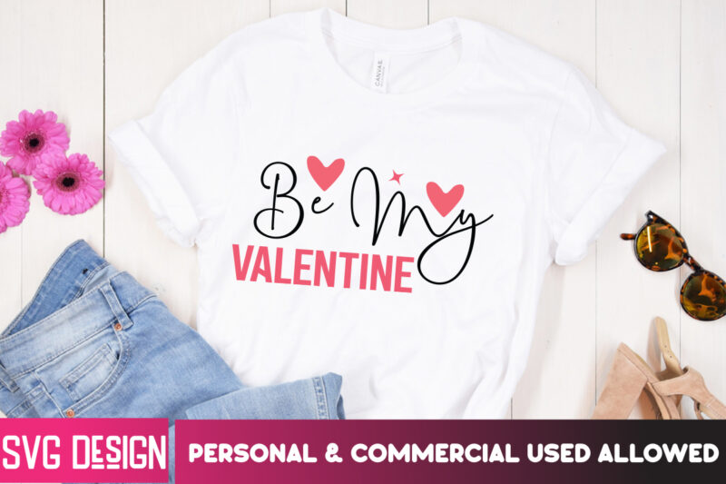 Valentine’s Day T-Shirt Design Bundle, Happy Valentine’s Day T-Shirt Design, Valentine SVG Bundle, Valentine’s Day Sublimation PNG, Love